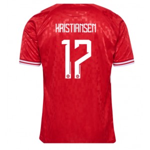 Fotbalové Dres Dánsko Victor Kristiansen #17 Domácí Oblečení ME 2024 Krátký Rukáv